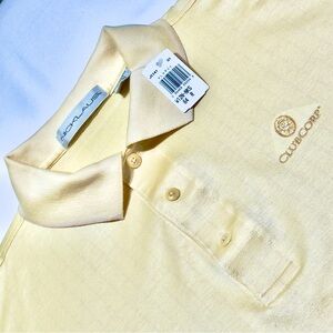 NEW Jack Nicklaus Club Corp Yellow Polo Golf‎ Shirt Perfect